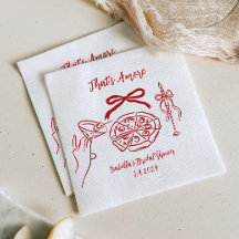 That's amore Handritad Pizza Bröllopsdusch