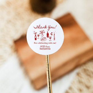 That's Amore Italienska Pizza Bröllopsfest Runt Klistermärke