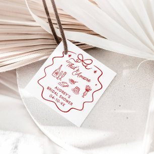 That's Amore, personlig dusch med röda klotter Gåvor Etiketter