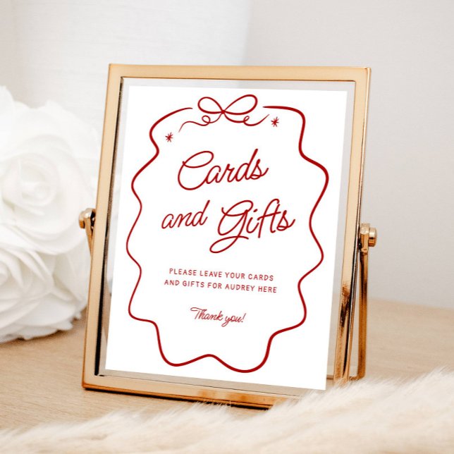 That's Amore Red Doodle Cards and Gifts Display Po Poster (Skapare uppladdad)