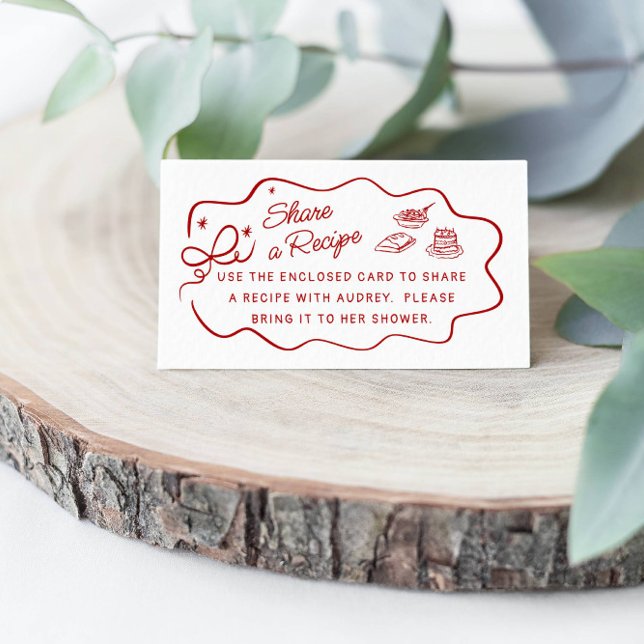 That's Amore, Red Doodle Dela ut ett receptkort Tilläggskort (Skapare uppladdad)