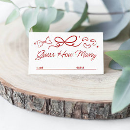 That's Amore, Red Doodle Guess How Many Game Card Tilläggskort