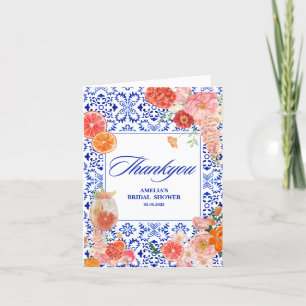 That's Amore Spritz Medelhavs-inspirerad bröllopsd Tack Kort