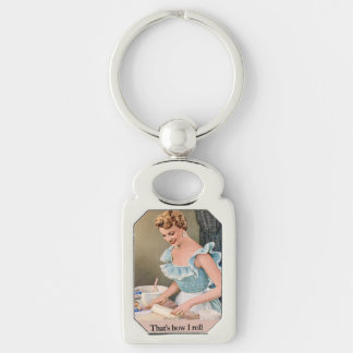 That's How I Roll Rektangulärt Silverfärgad Nyckelring