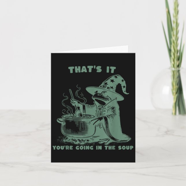 That's It, You're Going In The Soup, Funny Wizard  Kort (Framsida)