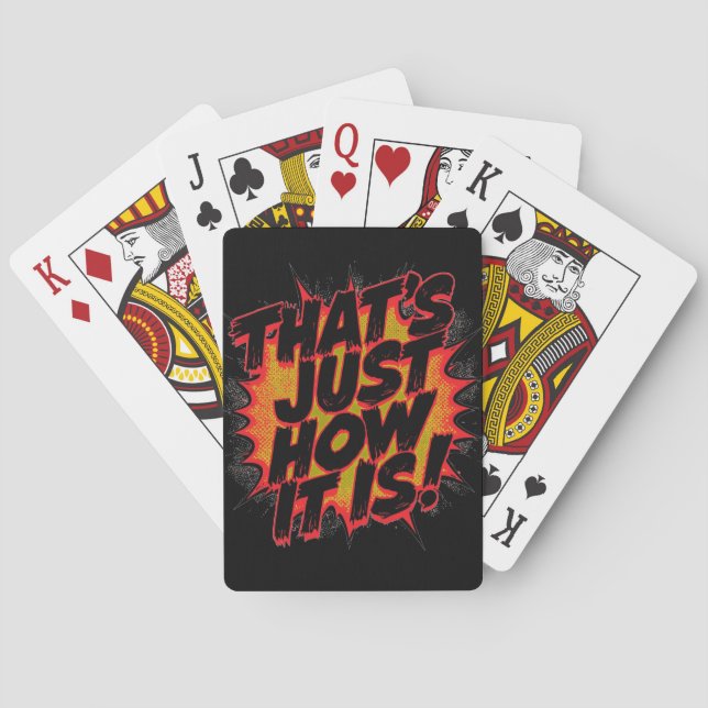 That's Just How It Is! Casinokort (Baksidan)