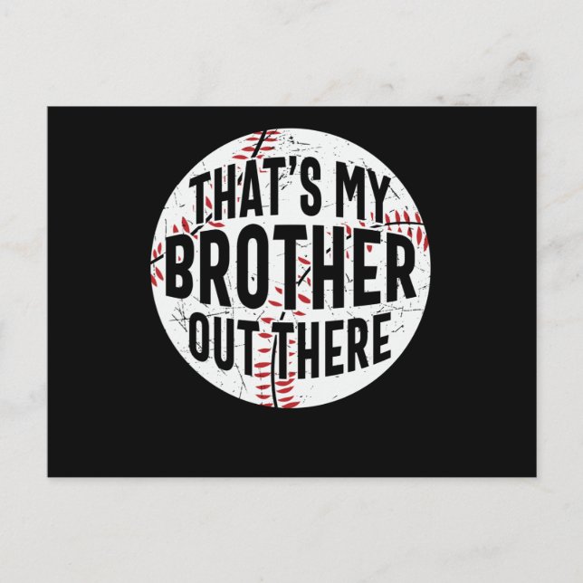 That's My Brother Out There | baseboll bror Vykort (Framsida)