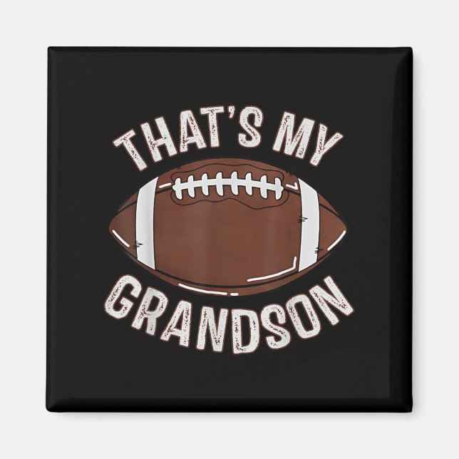 That's My Grandson Football Grandma Granddad Famil Magnet (Framsidan)
