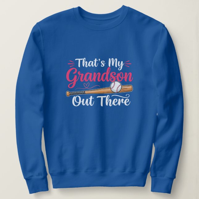 That's My Grandson Out There Baseball T Shirt (Design framsida)
