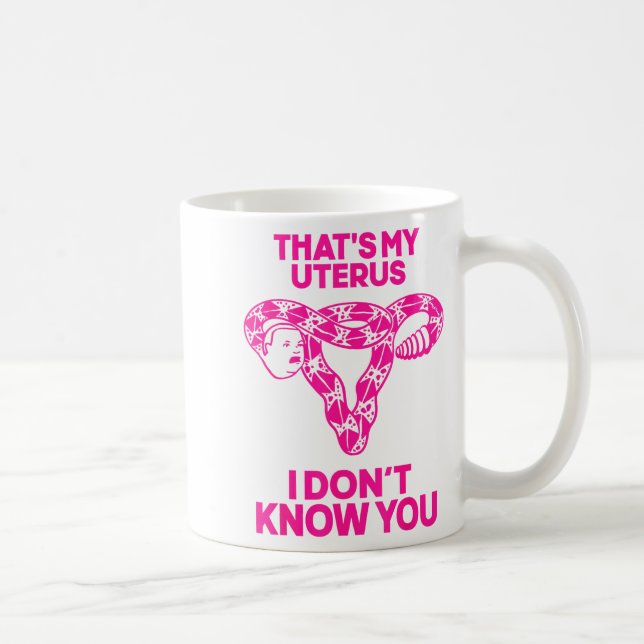 That's My Uterus I Don't Know You  Kaffemugg (Höger)