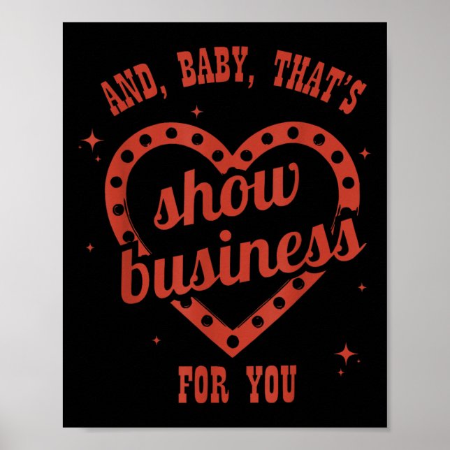 Thats Show Business, Sarcastic, Humorous  Poster (Framsidan)