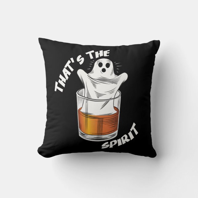 Thats Spirit - Funny Halloween Ghost Kudde (Framsida)