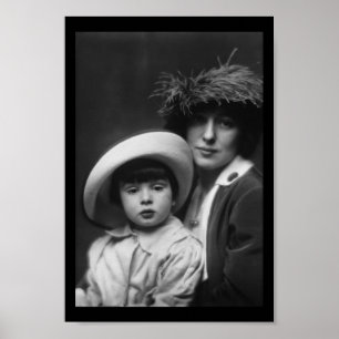 Thaw, Evelyn Nesbitt och Son av Arnold Genthe 1913 Poster