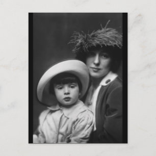Thaw, Evelyn Nesbitt och Son av Arnold Genthe 1913 Vykort