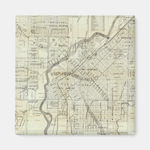 Thayer Karta av Denver Colorado Magnet