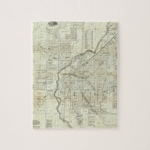 Thayer Karta av Denver Colorado Pussel