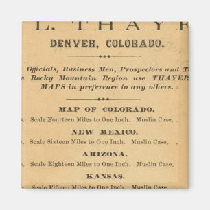 Thayer karta of Colorado Magnet