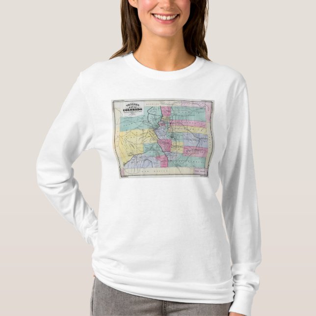 Thayers karta av Colorado Tee Shirt (Framsida)
