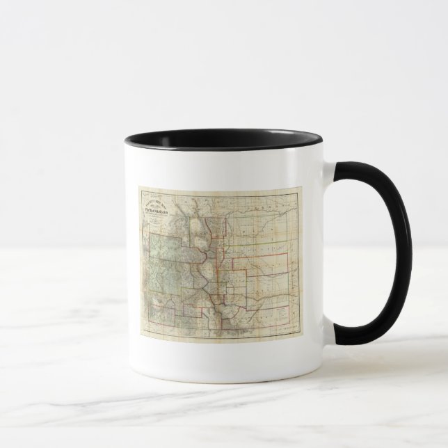 Thayer's New Karta of the State of Colorado Mugg (Höger)