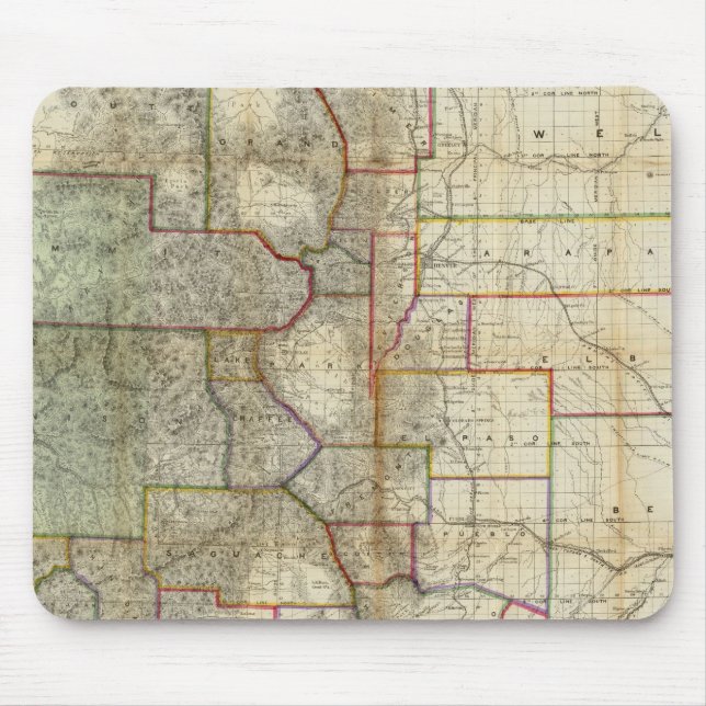 Thayer's New Karta of the State of Colorado Musmatta (Framsidan)