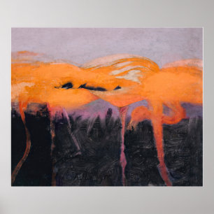 Thayers röda flamingos poster