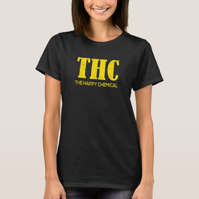 THC Den Lyckliga Kemikalien T Shirt (Framsida)