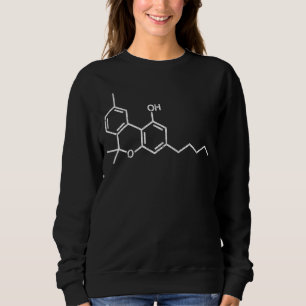 Thc Molecule Tetrahydro Chemical Structure T Shirt