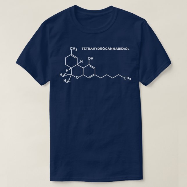 THC-molekyl T Shirt (Design framsida)