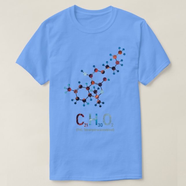THC-molekylkemi T Shirt (Design framsida)