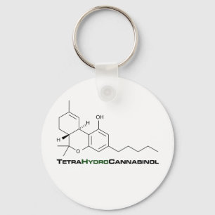 THC-ogräs Nyckelring