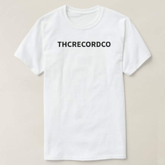 THCRECORDCO T SHIRT (Design framsida)