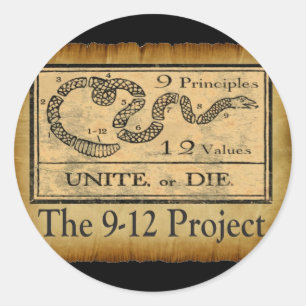 the912project.com förenar eller dör runt klistermärke