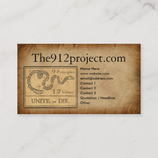 the912project.com profilerar kortet visitkort