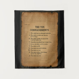 The 10 Commandments Christian Inspired Tapestry