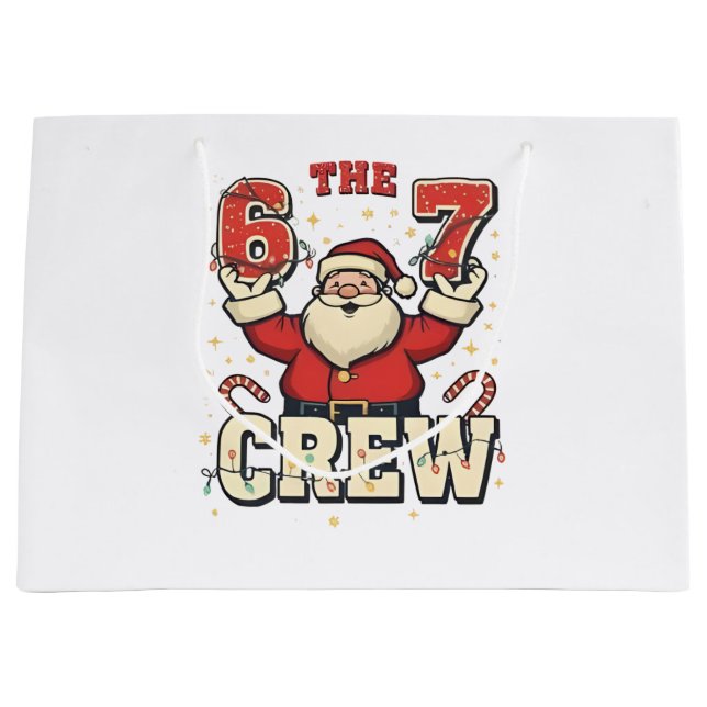 The 6 7 Crew Roligt Santa Jul Meme  (Framsidan)