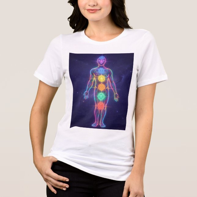The 7 Chakras´2 T Shirt (Framsida)