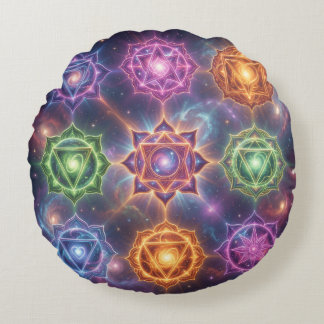 The 7 Chakras´6 Rund Kudde
