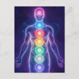  The 7 Chakras Helg Vykort