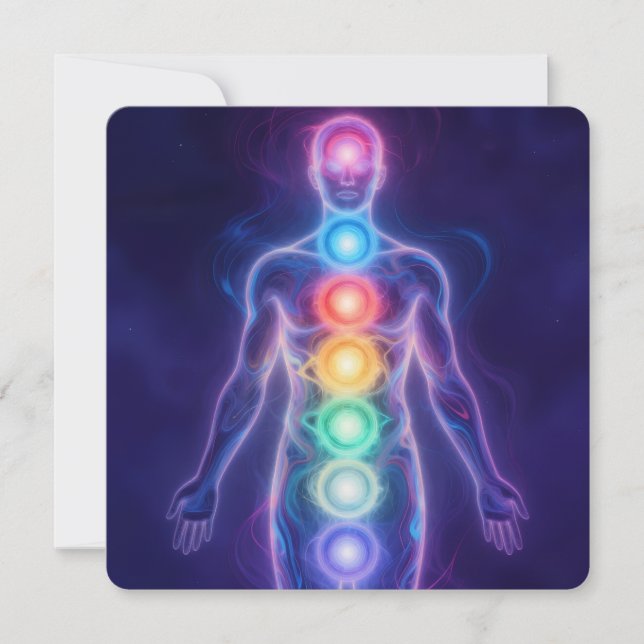  The 7 Chakras Julkort (Framsida)