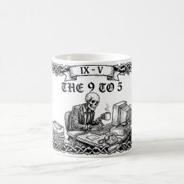 The 9 till 5 Tarotkort | Roligt företagsställ Kaffemugg