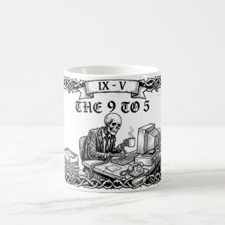 The 9 till 5 Tarotkort | Roligt företagsställ Kaffemugg