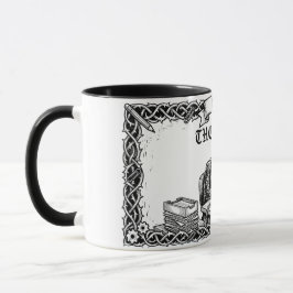 The 9 to 5 Tarot Card | Funny Corporate Skeleton  Mugg