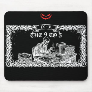 The 9 to 5 Tarotkort Rolig Skelett-korporation Musmatta