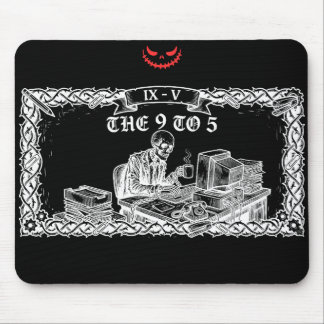 The 9 to 5 Tarotkort | Rolig Skelett-korporation Musmatta