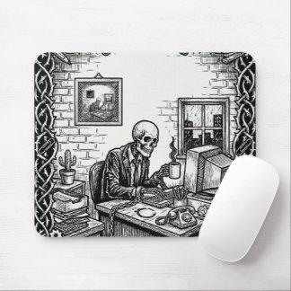The 9 to 5 Tarotkort | Rolig Skelett-korporation Musmatta