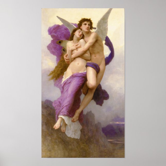 The abduction of Psyche – William Bouguereau  Post Poster (Framsidan)
