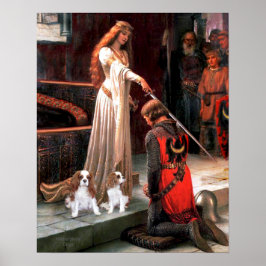 The Accolade med 2 Blenheim Cavalier King Charles Poster