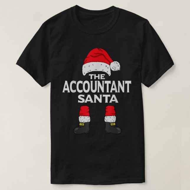 The Accountant Santa Matching Family Group Christm T Shirt (Design framsida)