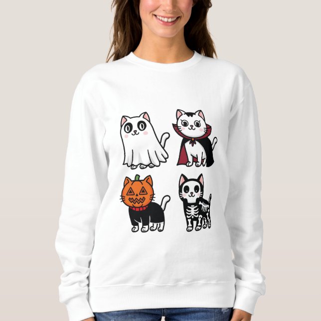 The Adorable Halloween Kittens  T Shirt (Framsida)