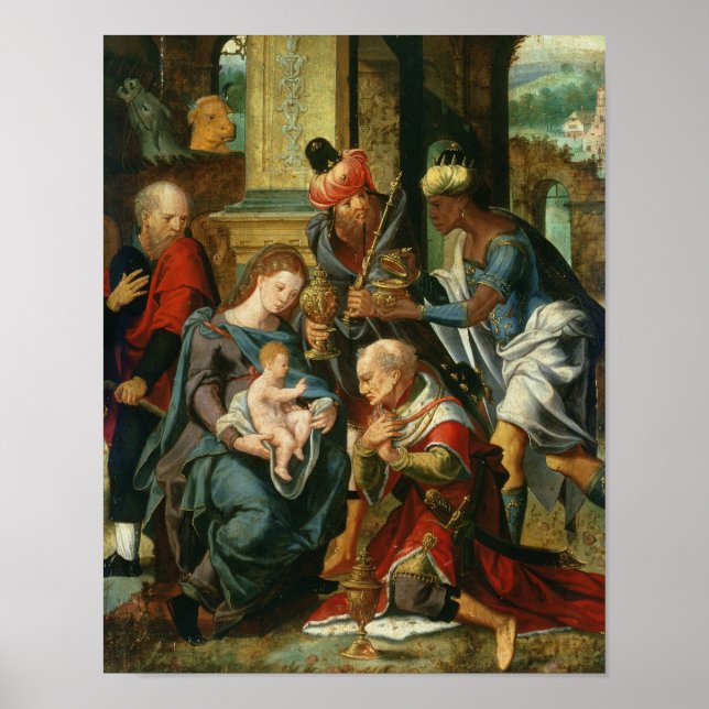 The Adoration of the Magi, 1530 Poster (Framsidan)